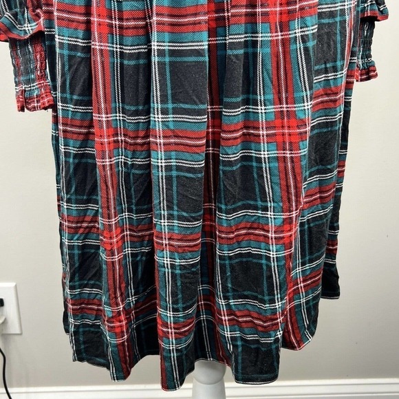 Draper James Kitty Dress Size S Georgia Plaid Belle Meade Black NWT - Picture 6 of 14